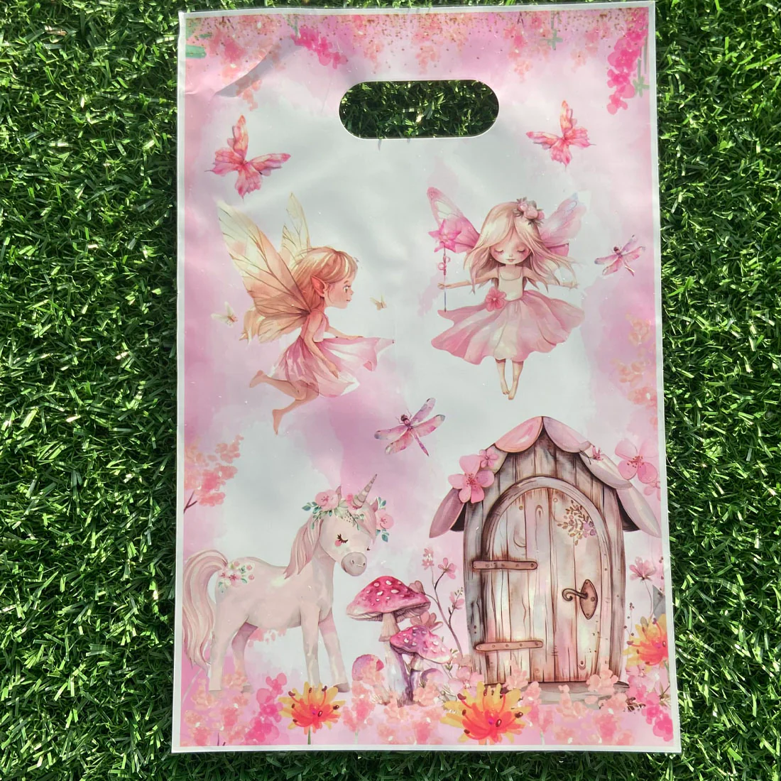 Unicorn and Fairy Pink Party Gift Bags Pack 10